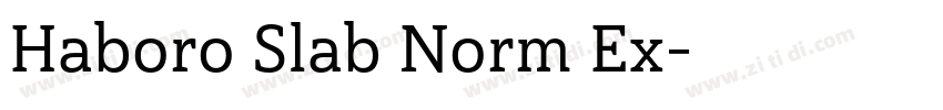 Haboro Slab Norm Ex字体转换